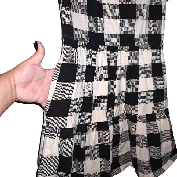 Old Navy Girls Cottagecore Ruffle Trim Plaid Midi Dress - Picture 2 of 7